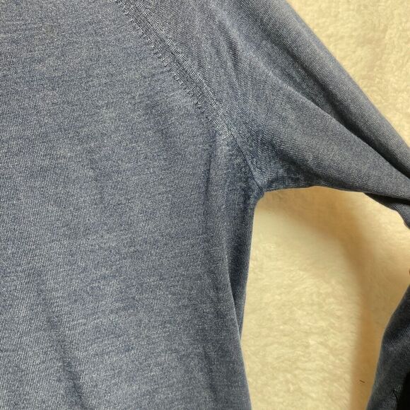 Paul Smith Sweater Medium Blue Merino Wool Silk Cashmere Blend Made in Italy - Picture 6 of 10